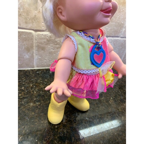 VTG 90s Baby Face Doll Galoob So Delightful DeeDee Blue Eyes Blonde Hair Mold #8 - Picture 3 of 11